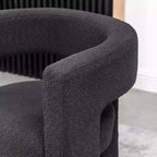 Set of 2 28 Wide Boucle Upholstered Square Armchair - Kinwell
