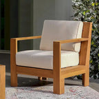 Cambridge Casual Logan 3-piece Teak Outdoor Set with Sunbrella Cushion