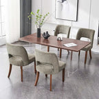 Set of 4 Fabric-upholstered Dining Chairs