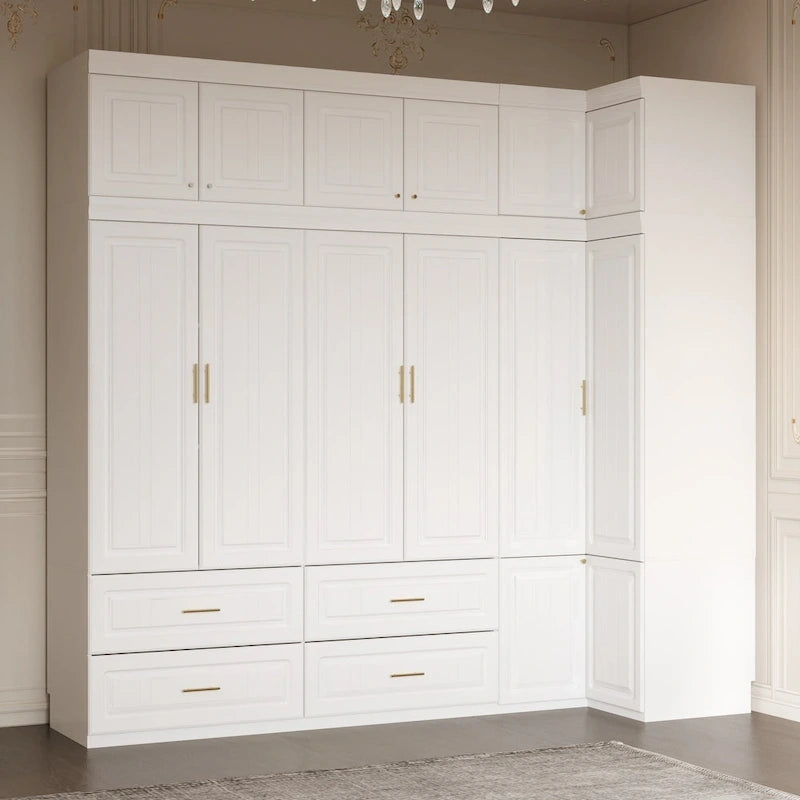 Closet Organizatin Armoires Wardrobes Hanging 4 Drawers Large Storage