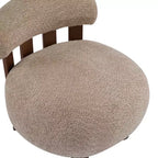 Christopher Knight Home Gareth Modern Wood Boucl Upholstered Accent Slipper Chair