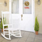 Karl Home | 24-Inch Solid Wood Patio Rocking Chair