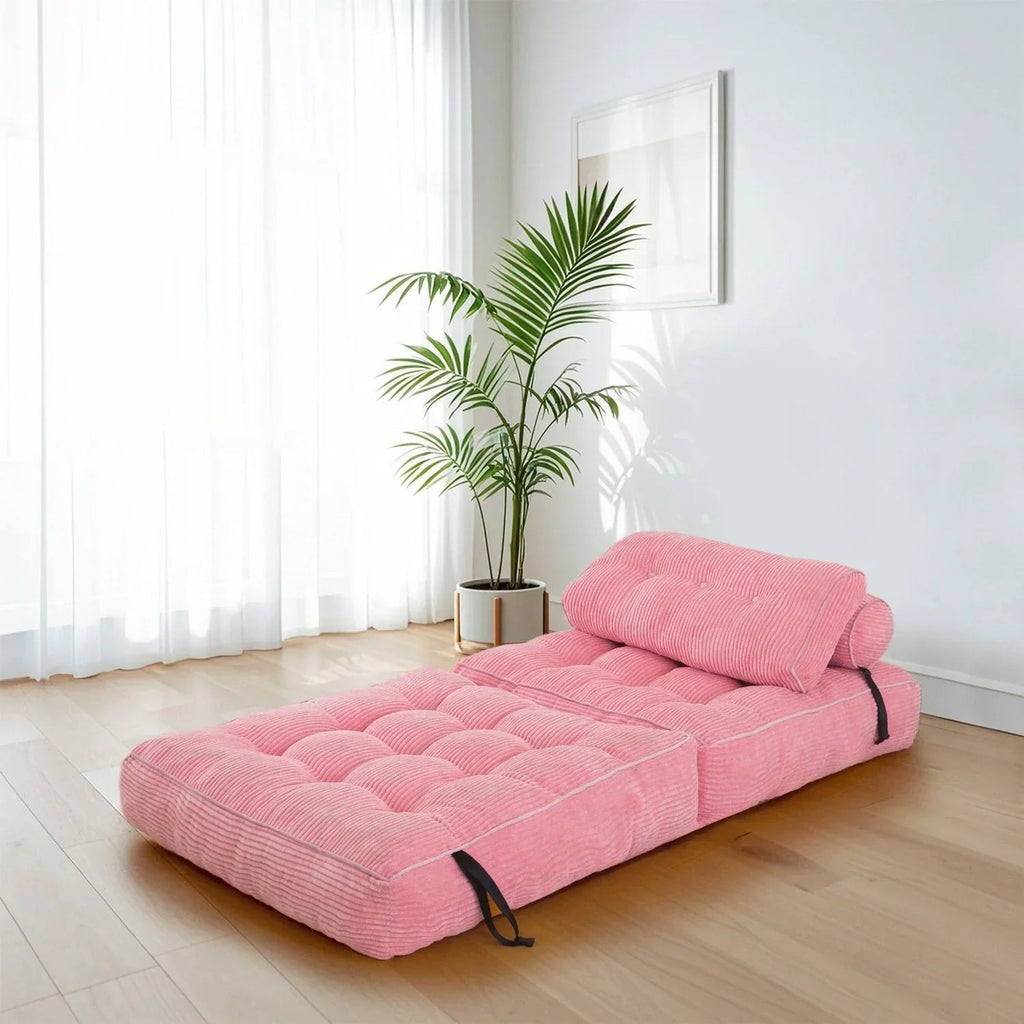 8 Corduroy Folding Couch Sofa Bed,Single