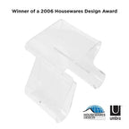 Magino Stool and Magazine Rack Clear: Shatter-Proof Acrylic, No Assembly Required