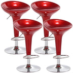 Plastic Chrome Swivel Bar Stool Height Adjustable