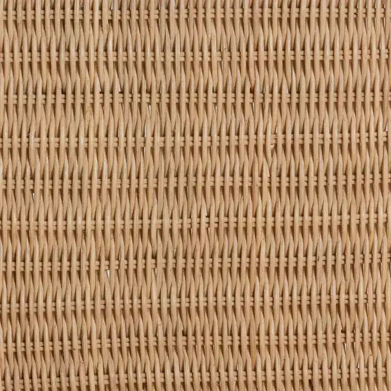 bali & pari Jelita Modern Bohemian Natural Brown Rattan 2-Piece Dining Chair Set