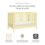 Babyletto Swell 4-in-1 Convertible Crib with Toddler Bed Conversion Kit