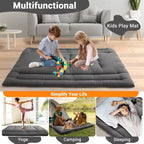 Portable Roll-Up Floor Mattress, Japanese Futon Guest Bed & Foldable Camping Sleeping Pad