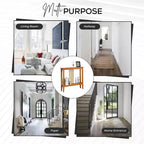 Narrow Console Table with Shelves for Entryway, Hallway or Living Room