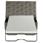 Folding Sofa Bed, 49.6 Ottoman with a Folding Sofa Bed, Convertible Ottoman Sleeper with Memory Mattress and Tufted Design