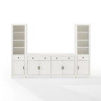 Crosley Tara 3Pc Sideboard And Bookcase Set - 15x97x67.63