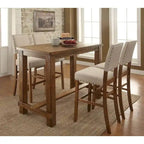 Rustic Wooden Rectangular Bar Table
