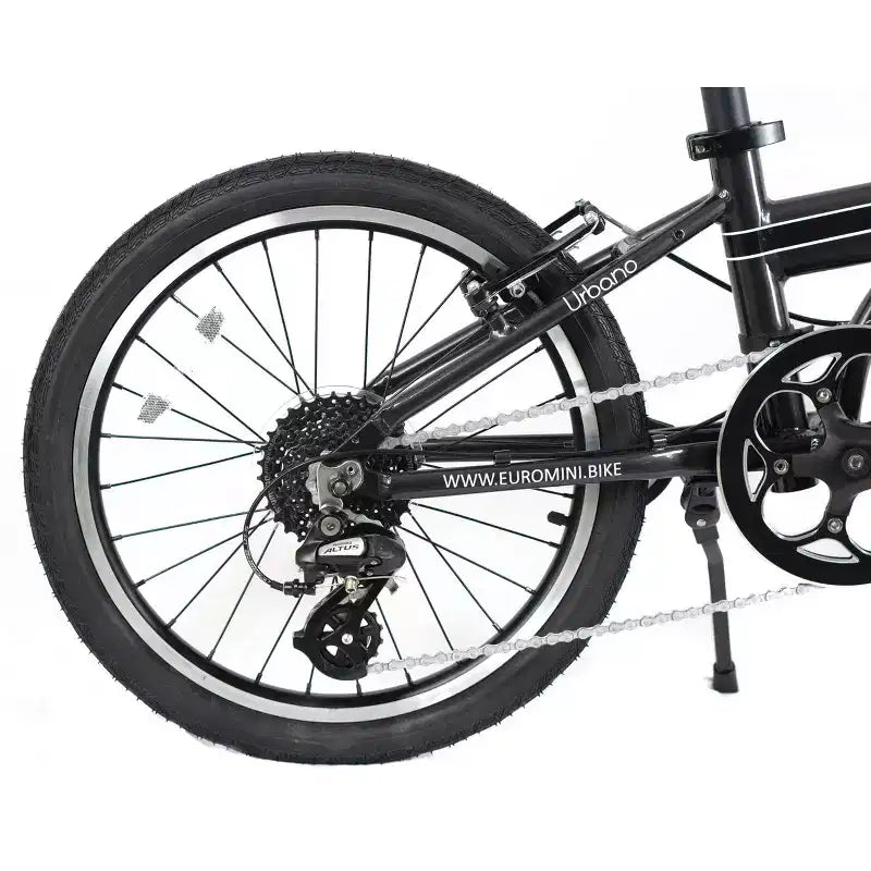 ZiZZO Urbano 8-Speed Aluminum 20 Folding Bike - Gray