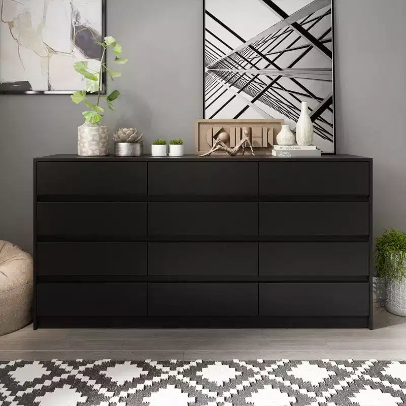 Famapy Modern 12-Drawers Dresser Sleek Chest of Drawers