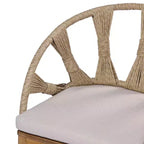 Christopher Knight Home Ferb 7 Piece Boho Outdoor Acacia Wood Wicker Dining Set with Cushions