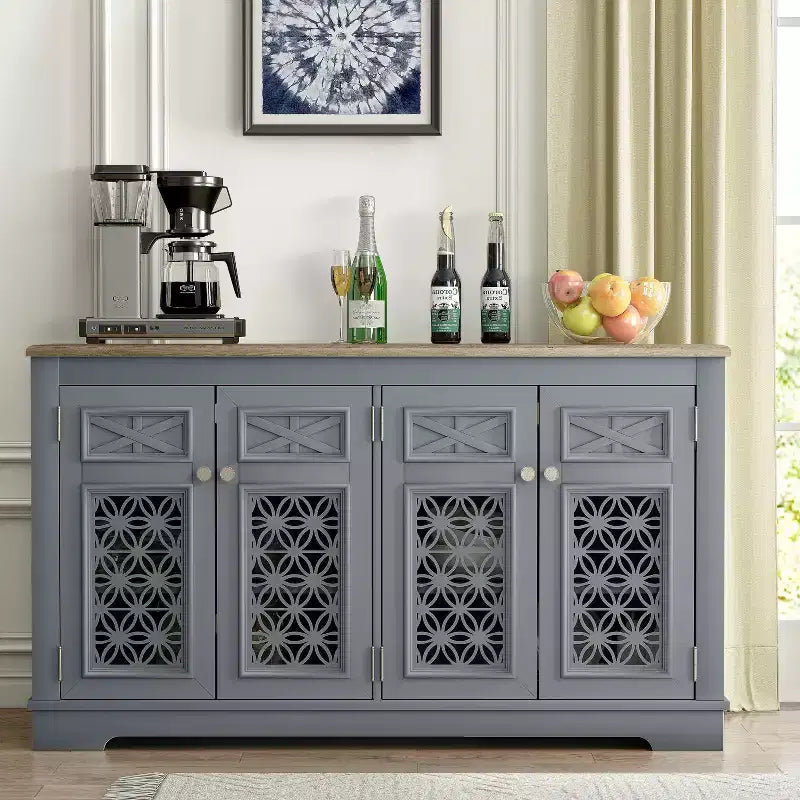 Festivo 57 Vintage Storage Accent Buffet Sideboard Cabinet