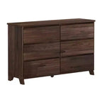Solid Wood Farmhouse 6 Drawer Dresser