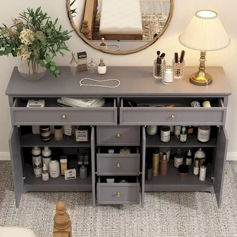 Bookcase Storage Cabinet Lacquered Buffet Sideboard Dresser
