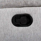 Burlap-Like-Fabric Upholstered Manual Motion Reclining Loveseat