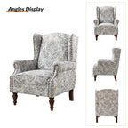 Gott Traditional Wingback Armchair with Solid Wood Legs by HULALA HOME