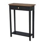 Marnie Two-tone 1-drawer Solid Wood Console Accent Table with Shelf by East at Main