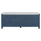 Whisen Rustic Wood Storage Bench, Entryway Shoe Bench with Removable Cushion, Adjustable Shelves