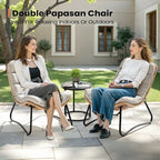 Papasan PE Rattan Chair with Cushion For Indoor Outdoor