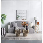 36 x 36 Inch Traditional Antique Glass Panel Wall Mirror
