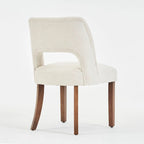 Set of 4 Fabric-upholstered Dining Chairs