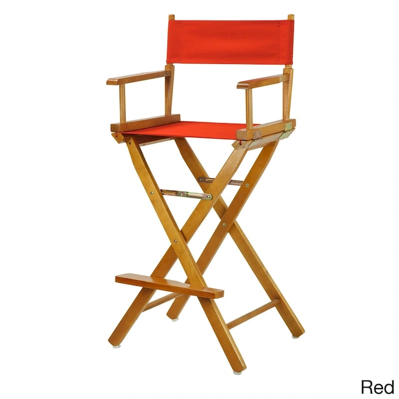 Honey Oak Frame 30-inch Directors Chair