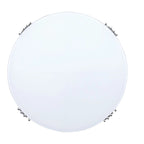 Round Tempered Glass Coffee Table with 3 Tiers 360 Degrees Rotating Top