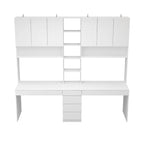 Work and Play Desk with Shelving - Ideal for Gamers and Professionals