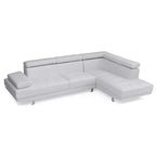 Riveredge 109 in. W 2-piece Faux Leather L Shape Sectional Sofa - 76L x 109W x 28H