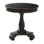 Porch & Den Viola Hand-painted Traditional Round Accent Table