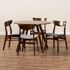 Philip Mid-Century Modern Transitional 5-Piece Dining Set
