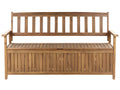 Panchina da giardino 160 cm con contenitore Legno dacacia Marrone