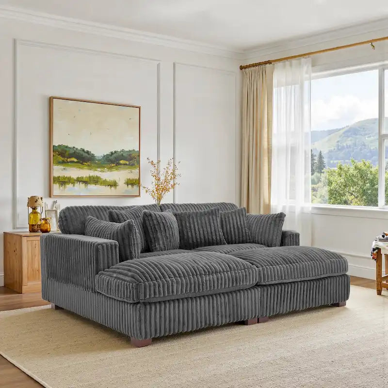 Modular Sectional Fabric Sofa for Living Room & Bedroom