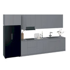 Kitchen Timeless Collection Gray & White Gloss Color Base Size 13Ft Wide - 157x24