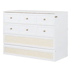 Nestfair Full Size Murphy Bed with Large Drawers