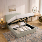 Storage Bed - Sage Stripe