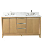 Vanity Art Bathroom Vanity with Ceramic Sink and Engineered Marble Top