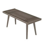 Plank+Beam Entryway Bench, Solid Wood End of Bed Bench for Bedroom, Hallway, Porch, 41.25