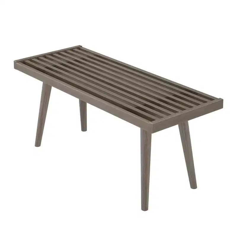 Plank+Beam Entryway Bench, Solid Wood End of Bed Bench for Bedroom, Hallway, Porch, 41.25