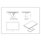 Somette Lillian 3-Piece Gloss Gray Dining Set with Dining Table, Nook and Bench