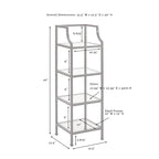 Crosley Aimee Short Etagere - 12.5W x 12.5D x 40H