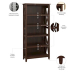 Key West 5 Shelf Bookcase Set by Bush Furniture