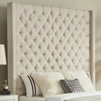Naples Button-tufted Wingback Headboard only by iNSPIRE Q Artisan