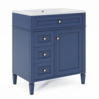 Bathroom Vanity with Top Sink and a Tip-out Drawer