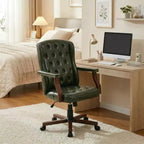 Executive Office Chair with Wingback Design and Swivel for Home Office