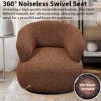 Kieon 33W 360 Swivel Modern Barrel Chair Accent Chair Set of 2